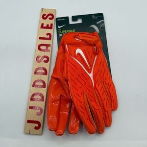 Nike Superbad 6.0 NFL Football Gloves Orange White DX4520-804 Men’s Sz XL NWT